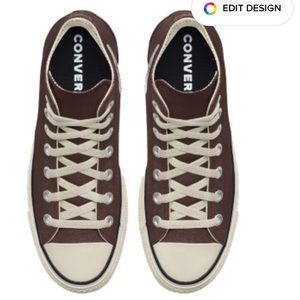 High top platform converse. Size 5 mens size 7 womens. Worn once, too big for me